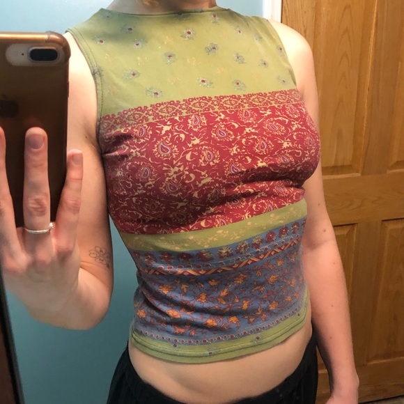 Tops - Vintage High Neck Tank